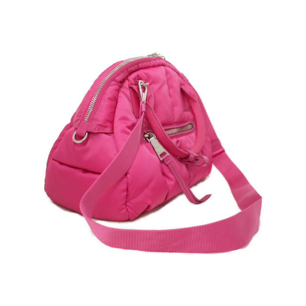 Prada 2way Bag Nylon Dome Bomber Pink Quilted Tessuto
